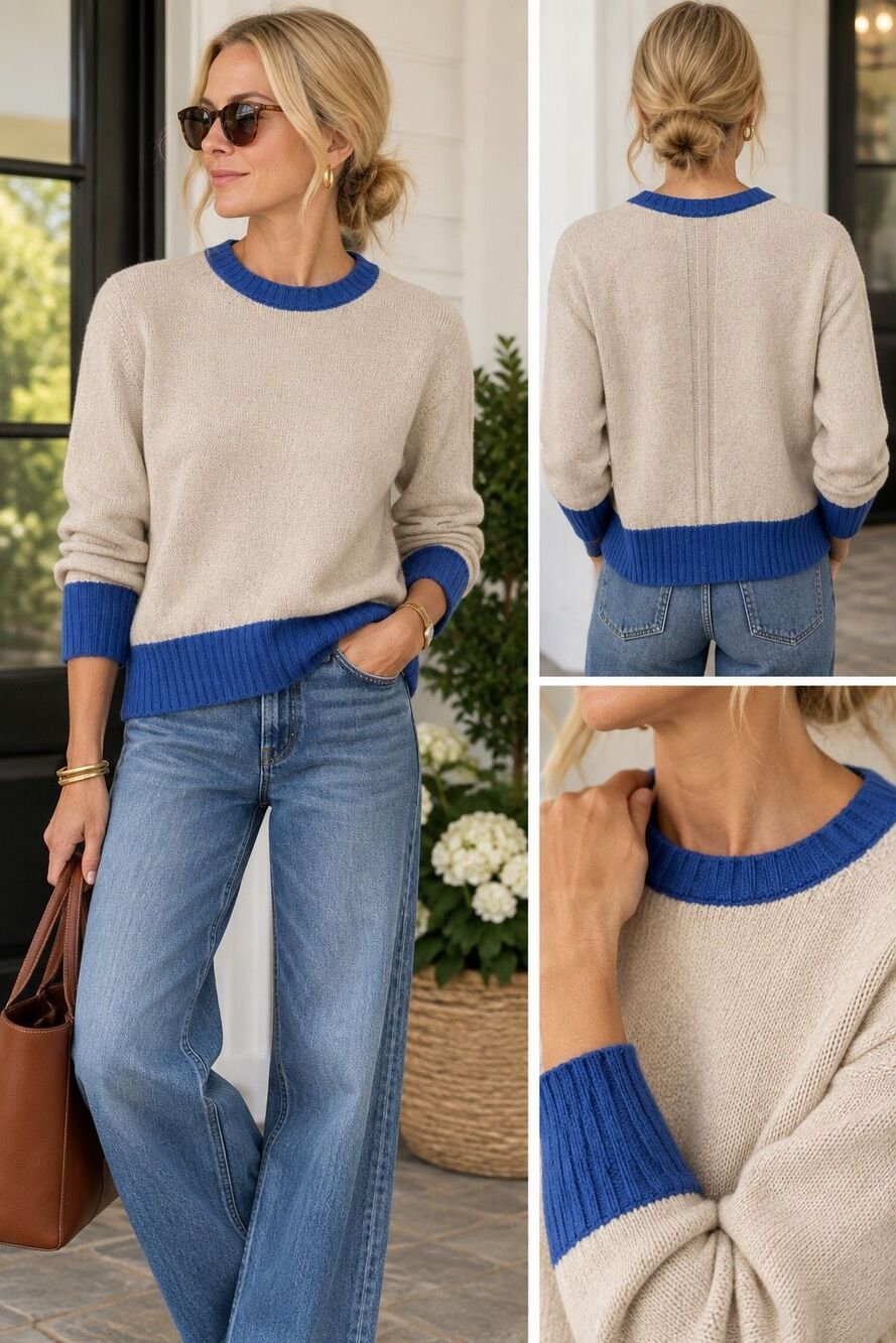 Slowear Zanone Womens Sweater Wool Angora Made in Italy Size 40